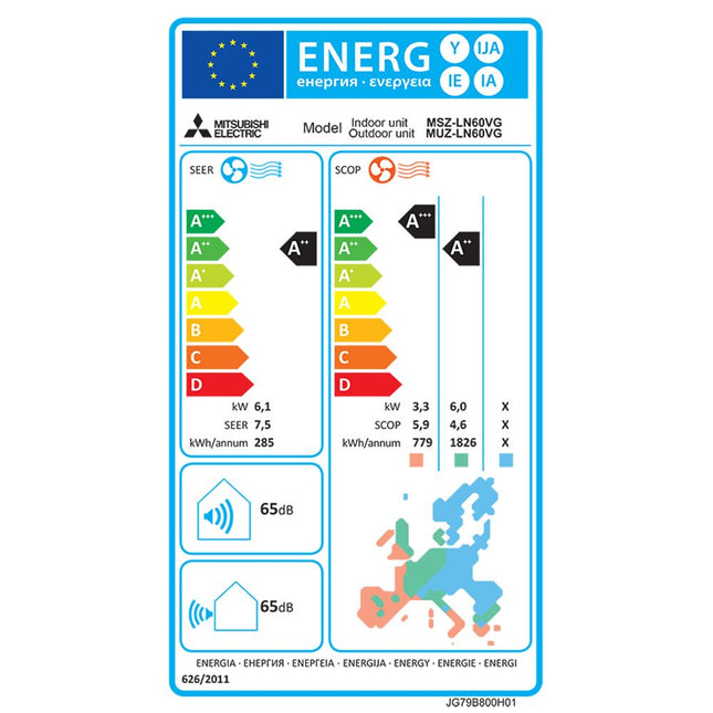 Mitsubishi Electric MSZ LN60VGR Red 22.000 BTU/h Κλιματιστικό Inverter