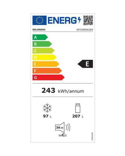 Delonghi DFCD60W20G Ψυγειοκαταψύκτης
