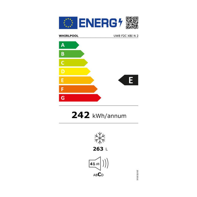 Whirlpool UW8 F2C XBI N 2 Καταψύκτης Κάθετος