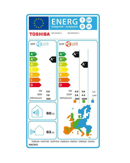 Toshiba Arata RAS13CAVG-E/B13CKVG-E 13.000 BTU/h Κλιματιστικό Inverter
