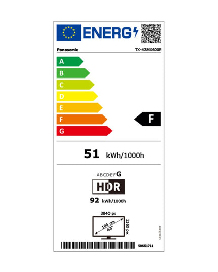 Panasonic LED TX-43MX600E 43" Τηλεόραση Smart 4K