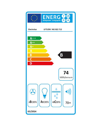 Electrolux ExtractionTech LFT529X Απορροφητήρας Καμινάδα