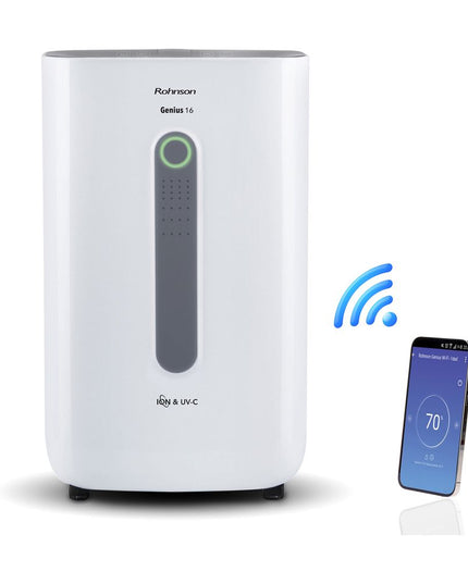 Rohnson R-9916W Genius με WiFi 16lt/24h Αφυγραντήρας