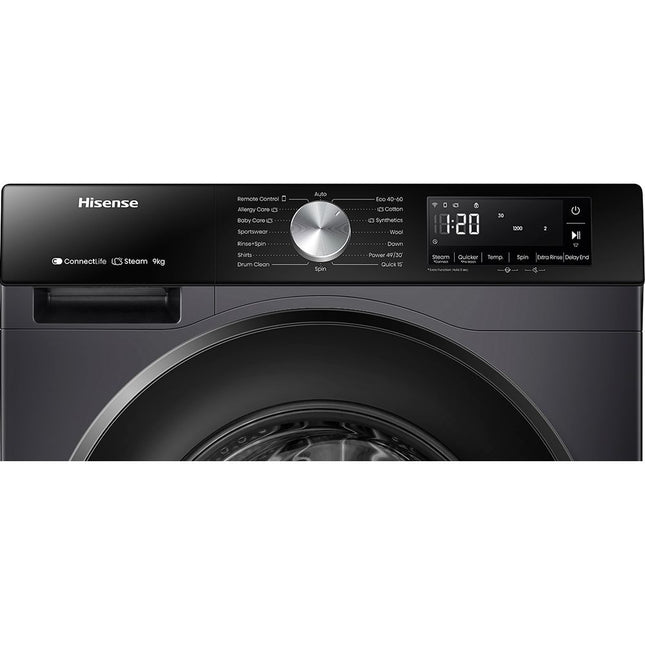 Hisense WF3S9043BB3 Black Πλυντήριο Ρούχων