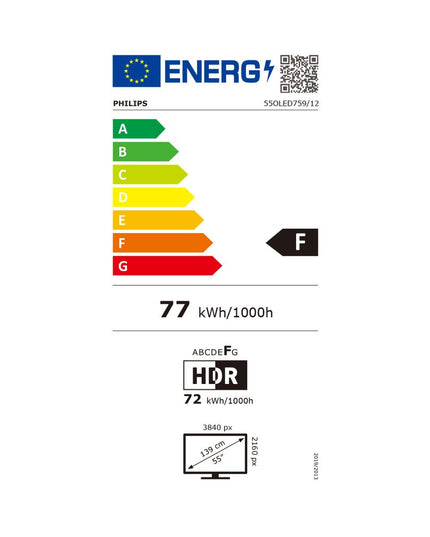 Philips OLED Ambilight 55OLED769 55" Τηλεόραση Smart 4K