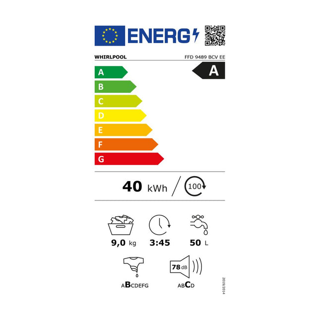 Whirlpool FFD 9489 BCV EE Πλυντήριο Ρούχων