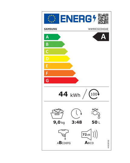 Samsung WW90CGC04DAELE Πλυντήριο Ρούχων