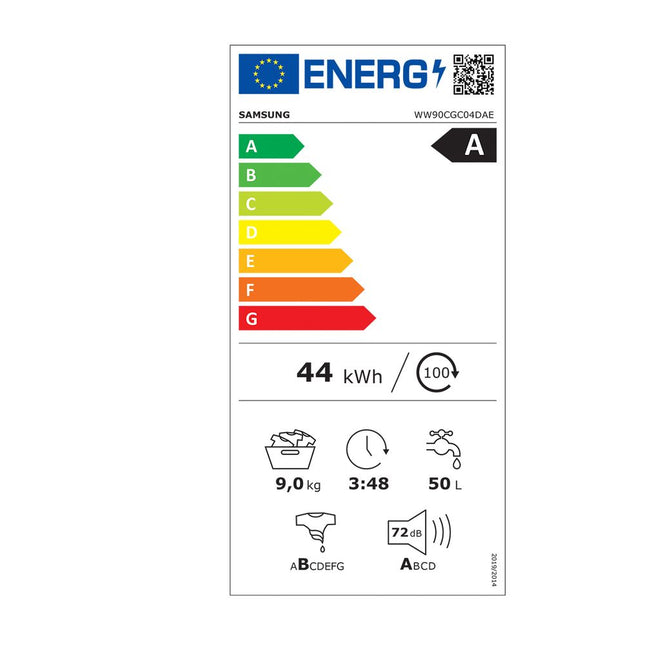 Samsung WW90CGC04DAELE Πλυντήριο Ρούχων