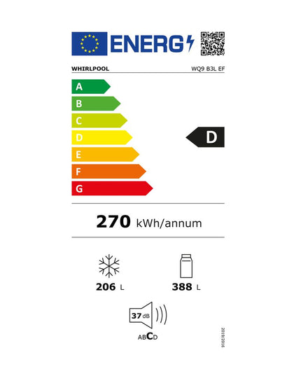 Whirlpool WQ9 B3L EF Ψυγείο - Ντουλάπα