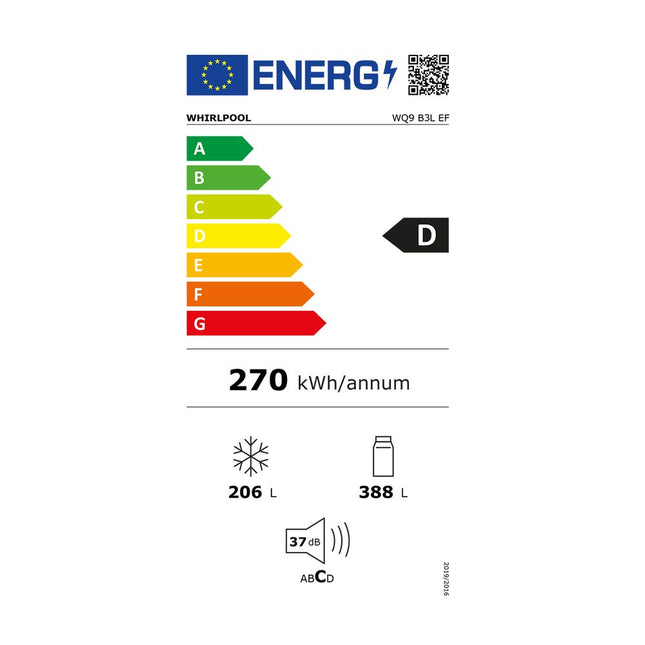 Whirlpool WQ9 B3L EF Ψυγείο - Ντουλάπα
