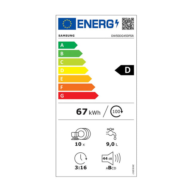 Samsung DW50DG450FSRLE Πλυντήριο Πιάτων