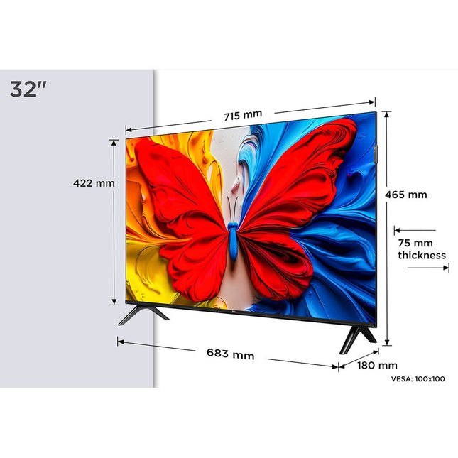 TCL QLED 32S5K 32" Τηλεόραση Android Full HD