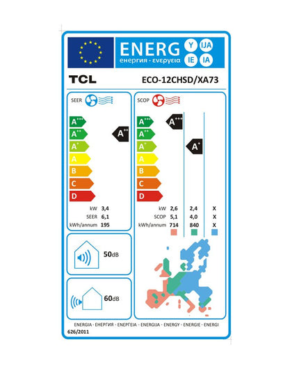 TCL Eco 12CHSD/XA73 12.000 BTU/h Κλιματιστικό Inverter