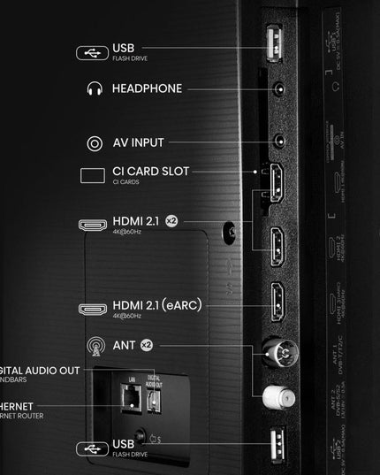 Hisense QLED 85E7Q 85" Τηλεόραση Smart 4K