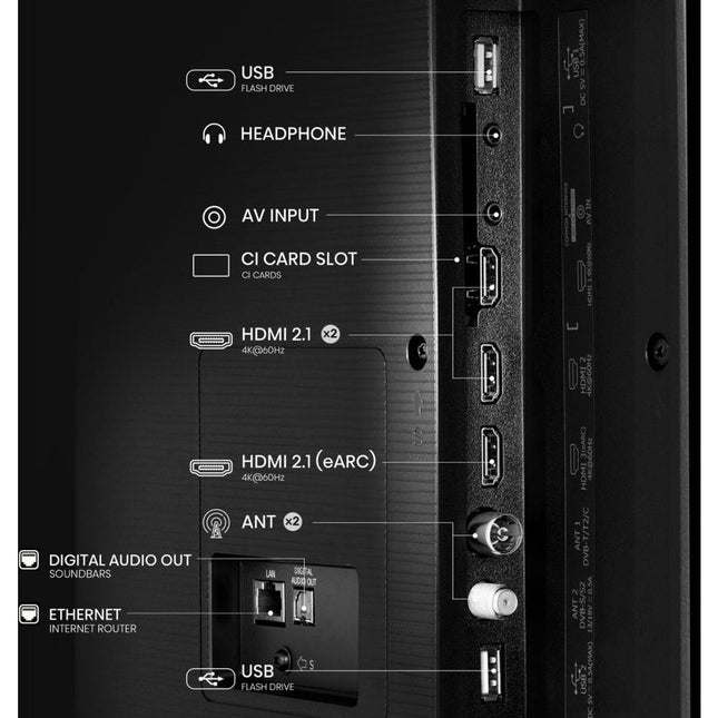 Hisense QLED 85E7Q 85" Τηλεόραση Smart 4K