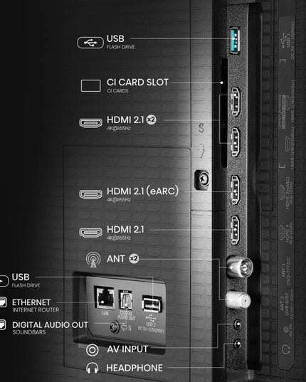 Hisense Mini-LED 55U7Q Pro 55'' Τηλεόραση Smart 4K