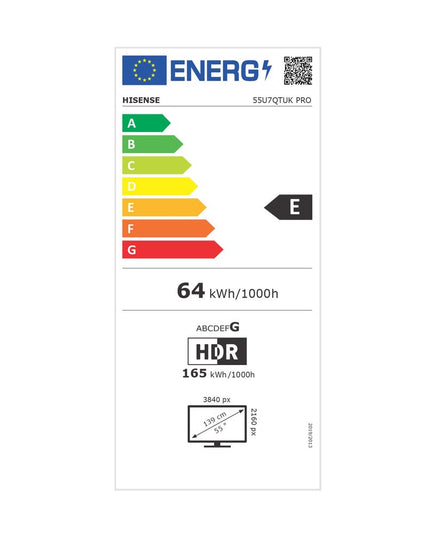 Hisense Mini-LED 55U7Q Pro 55'' Τηλεόραση Smart 4K