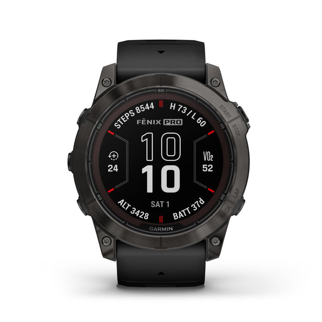 Garmin Fenix 7X Pro Sapphire Solar Titanium Carbon Gray DLC & Black SmartWatch