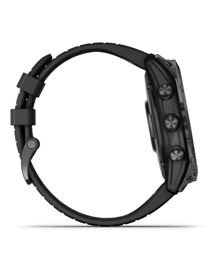 Garmin Fenix 7X Pro Sapphire Solar Titanium Carbon Gray DLC & Black SmartWatch