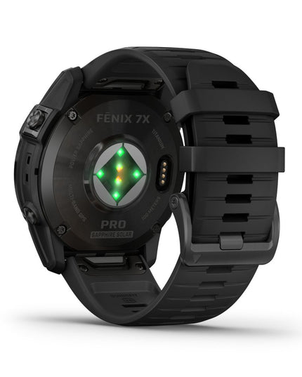 Garmin Fenix 7X Pro Sapphire Solar Titanium Carbon Gray DLC & Black SmartWatch