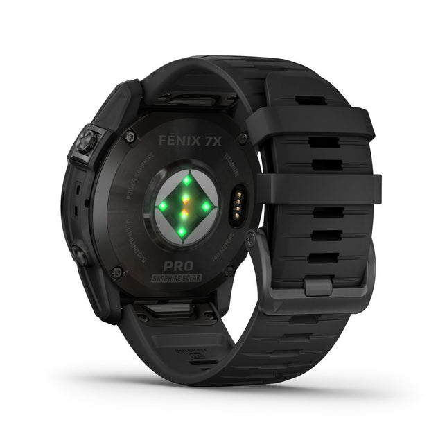 Garmin Fenix 7X Pro Sapphire Solar Titanium Carbon Gray DLC & Black SmartWatch