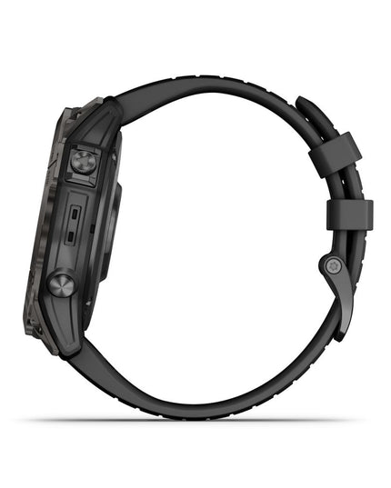 Garmin Fenix 7X Pro Sapphire Solar Titanium Carbon Gray DLC & Black SmartWatch