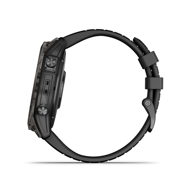 Garmin Fenix 7X Pro Sapphire Solar Titanium Carbon Gray DLC & Black SmartWatch