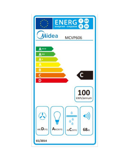 Midea MCVP606 60 cm. Απορροφητήρας Καμινάδα